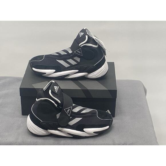adidas Pharrell x Crazy BYW 0 To 60 HU Basketball Shoes Size 10 Core Black - Picture 2 of 5